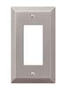 Century Brushed Nickel Steel 1-Rocker Wall Plate