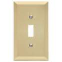 Century Satin Brass Steel 1-Toggle Wall Plate