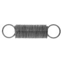 Extension Spring, 1-15/32 In L, 3/8 In Dia, Steel, Zinc