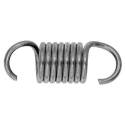Extension Spring, 2 In L, 3/4 In Dia, Steel, Zinc-Plated