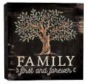 Family First And Forever Word Block