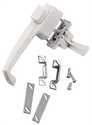 White Push Button Latch With Tie-Down Handle