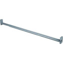 18-30-Inch Adjustable Closet Rod, Silver Steel With Central Support