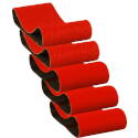 Sanding Belt Pack, 50, 80, 120-Grit, Coarse, Fine, Medium, 18-Inch Length, 3-Inch Width, Zirconium Blend