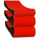 Sanding Belt Pack, 50, 80, 120-Grit, Coarse, Fine, Medium, 24-Inch Length, 4-Inch Width, Zirconium Blend
