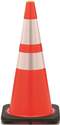 28-Inch Wide Body Fluorescent Orange Traffic Safety Cone