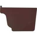 3.6 x 1.1 x 5.1-Inch Brown Repla K Right Hand Gutter End Cap