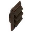 4-Inch Brown Dryer Vent Hood/Face