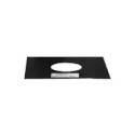 3-Inch Black Trim Plate, For Use With Pellet Pipe