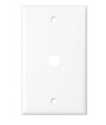 White Telephone/Coax Cable Wall Plate