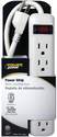 18-Inch, White 6-Outlet Power Strip