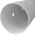 4-Inch X 10-Foot White PVC Perforated Sewer Pipe