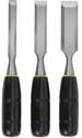 3-Piece 7-3/4-Inch Wood Chisel Set With Polypropylene Handle