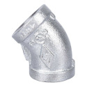 1/2 in. FIP x 1/2 in. FIP Galvanized Malleable Steel Elbow Fitting, 45° - 1-Pack