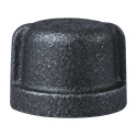 1/2 in. FIP Malleable Iron Black Pipe Cap - Schedule 40, 1-Pack