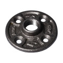 1/2-Inch FIP Malleable Iron Black Pipe Floor Flange, 1-Pack