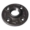 1--1/4 in. FIP Malleable Iron Black Pipe Floor Flange, 1-Pack