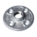 1/2-Inch Malleable Iron FIP Galvanized Pipe Floor Flange