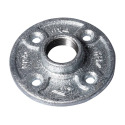 3/4-Inch Malleable Iron FIP Galvanized Pipe Floor Flange