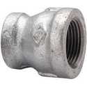 Malleable Steel FIP x FIP Galvanized Pipe Reducing Coupling, 1" x 1/2"