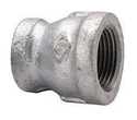 Malleable Steel FIP x FIP Galvanized Pipe Reducing Coupling, 1-1/2" x 1"