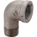 1-1/4 in. FIP x 1-1/4 in. MIP Black Pipe Street Elbow Fitting, 90° - Threaded, 1-Pack