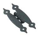 3-1/2-Inch Steel Flush Hinges Colonial Black