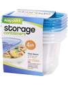Easy-Pack Deep Square Storage Container 4-Pack