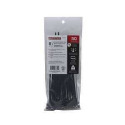 8.5-Inch 50-Pound Black Screw Cable Tie, 50-Pack