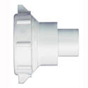 White Reducing Coupling, 1-1/2 x 1-1/4-Inch Slip Joint