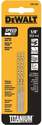 DeWALT Dw1308 Jobber Bit Drill Bit, Parabolic Flute, 1-1/8 In L Flute, Straight Shank, 1-1/8 In L Shank