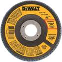 DeWALT Dwa8207 Type 29 Flap Disc, 60-Grit, Medium Grade, Zirconium Oxide, 7/8 In Arbor, 4-1/2 In Dia
