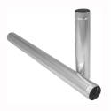 Duct Pipe, 8 In Dia, Round Duct, Galvanized