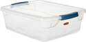 15-Quart Clear Clever Store Storage Container With Blue Latching Handles