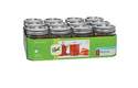8-Ounce Regular Mouth Mason Jars With Lids And Bands, 12-Pack