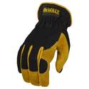 DeWALT Dpg216l Hybrid Palm Gloves, L, Slip-On Cuff, Black