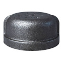 2 in. FIP Malleable Iron Black Pipe Cap - Schedule 40, 1-Pack