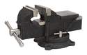 Bench Vise, 4 In Jaw Opening, Serrated Jaw