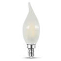 Frosted Dimmable Flame Chandelier LED Bulb