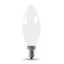 Enhance® Frost 40-Watt Equivalent B10 E12-Candelabra Daylight Dimmable LED Light Bulb, 2-Pack