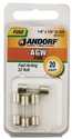 20-Amp Agw Cartridge Fast Acting Fuse Without Indicator