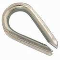 1/4-Inch Zinc Plated Malleable Iron Wire Rope Cable Thimble