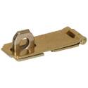 6-Inch Zinc & Yellow Fixed Staple Safety Hasp