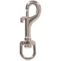 1/2 x 3-3/8-Inch 304 Stainless Steel Round Swivel Eye End Bolt Snap