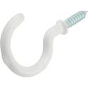 3/4-Inch White Vinyl Cup Hook 50-Pack