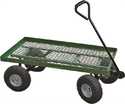 600-Pound Load Capacity Steel Garden Cart With Comfort Grip Handle