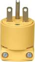 15-Amp Yellow Electrical Plug