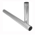 Duct Pipe, 6 In Dia, Round Duct, Galvanized