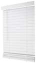 23 x 64-Inch White Faux Wood Cordless Blind