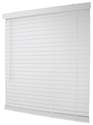 39 x 64-Inch White Faux Wood Cordless Blind